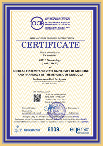 0911.1 Stomatology